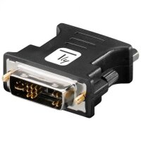 TECHLY Adapter DVI-A Stecker auf VGA Buchse, schwarz