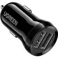 UGREEN Dual USB-A 24W Ladegerät fürs Auto, schwarz