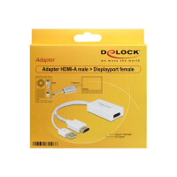 HDMI Adapter Kabel Delock HDMI A -> Displayport St/Bu