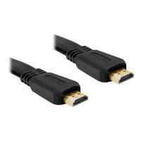DELOCK Kabel HDMI A-A  St/St flach 1,0m