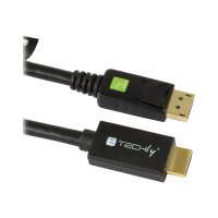 TECHLY DisplayPort 1.2 auf HDMI Kabel schwarz 2m