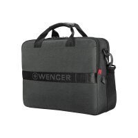 WENGER MX ECO Brief, 16"" Laptop Briefcase, Charcoal