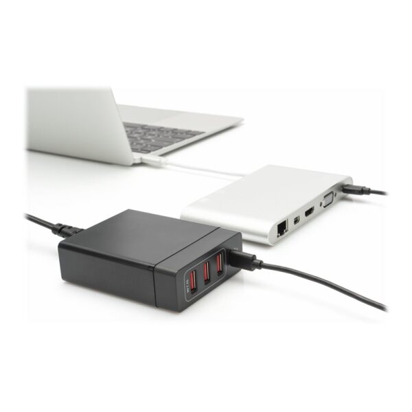 ASSMANN DIGITUS 4-Port Universal USB-Ladeadapter, USB Type-C