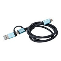 I-TEC USB-C auf USB-C Kabel mit integriertem USB 3.0 Adapter 100cm