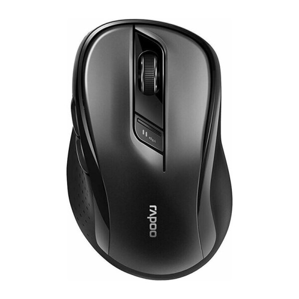 RAPOO Kabellose lautlose Multi-Mode-Maus ""M500"", schwarz Einstellbarer Sensor mit 1.600 DPI