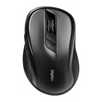 RAPOO Kabellose lautlose Multi-Mode-Maus ""M500"", schwarz Einstellbarer Sensor mit 1.600 DPI