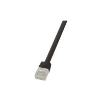 LOGILINK CAT6 U/UTP Flat Patch Cable AWG32 schwarz 0.25m...