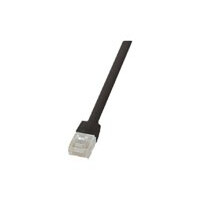 LOGILINK CAT6 U/UTP Flat Patch Cable AWG32 schwarz 0.25m...