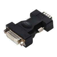 ASSMANN DVI adapter. DVI(24+5) - HD15 F/M. DVI-I dual lin