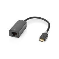 NEDIS USB-Netzwerkadapter, USB 3.2 Gen 1  1000 Mbps, 0,2m  USB-C? Stecker  RJ45 Buchse  0.20 m