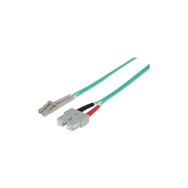 INTELLINET - Patch-Kabel - LC Multi-Mode (M) - SC multi-mode (M) - 2 m - Glasfaser - 50/125 Mikromet