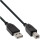 INLINE - USB-Kabel - USB Typ B (M) bis USB (M) - USB2.0 - 30cm - Schwarz (34503X)