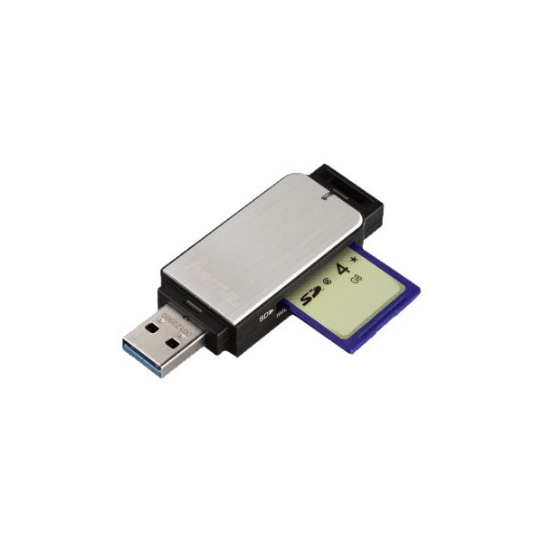 Hama USB-3.0-Kartenleser silber