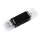 HAMA USB 2.0 OTG Kartenleser Basic  SD/microSD Schwarz
