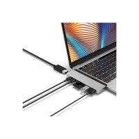 HYPER ® DUO 7-in-2 MacBook Pro Hub, 4K, silber