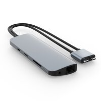 HYPER VIPER 10-in-2 USB-C Hub, silber