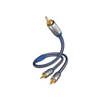 IN-AKUSTIK Premium Y Subwoofer Kabel 2x Cinch 5,0 m