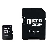 PHILIPS SD Micro SDHC Card  32GB Card Class 10 incl. Adapter