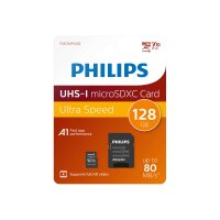 PHILIPS SD Micro SDHC Card 128GB Card Class 10 incl. Adapter