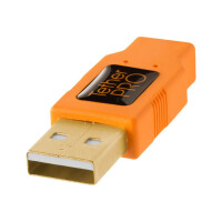 TETHER TOOLS TetherPro USB 2.0 A to Mini-B 8 pin 15 ORG