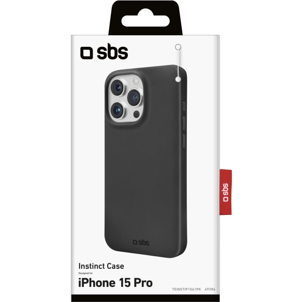 SBS Cover Instinct for iPhone 15 Pro, black color