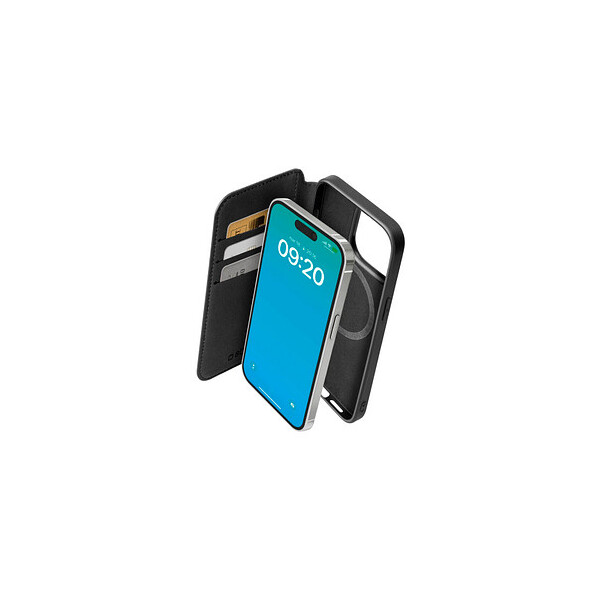 SBS Book Wallet MagSafe iPhone 15 Pro schwarz