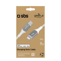 SBS GreenLine USB-C auf Lightning Kabel 1.2m MFi...