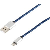 S-CONN 14-50016 0.3m USB 2.0 A Lightning Blau Handykabel...