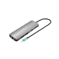 I-TEC USB-C Metal Nano Dock 2x HDMI 1x GLAN 2x USB 3.2 2x USB 2.0, 100W PD