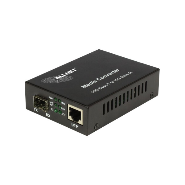 ALLNET ALL-MC109-SFP+ Netzwerk Medienkonverter 10000 Mbit/s Schwarz (ALL-MC109-SFP+)