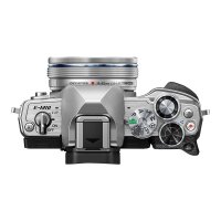 OLYMPUS OM-D E-M10 Mark IV 1442 EZ Pancake Kit (EZ) Digitalkamera 21.8 Megapixel Silber inkl. S