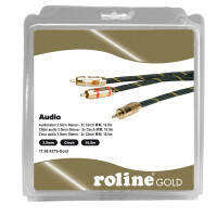 ROLINE GOLD Kb, 3,5mm-2xCinch,ST/ST 10m Retail im Blister
