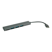 ROLINE USB 3.2 Gen 1 Hub, 3fach, Typ C Anschlusskabel,...