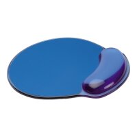 Mousepad mit Handauflage Silikon blau transparent