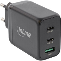 INLINE USB PD Netzteil, GaN Ladegerät, 3-Port, Dual...