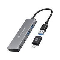 GRAUGEAR USB-HUB 4x USB 3.0, 2x Type-C und 2x Type-A retail