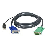 ATEN 2L-5201U KVM-Kabel VGA USB 1,2m