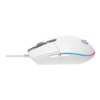 LOGITECH Gaming Mouse G203 LIGHTSYNC - Maus - optisch - 6 Tasten - kabelgebunden - USB - weiß