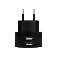 LOGILINK USB Wall Charger 2port,Fast Charging 10.5W, schwarz