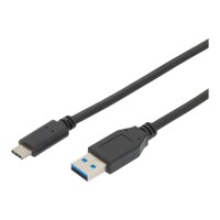 ASSMANN USB Anschlusskabel, Gen2, Type-C - A 1m St/St