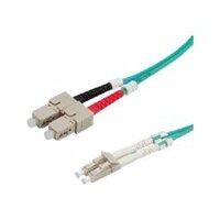 SECOMP LWL-Kabel duplex 50/125µm OM3 LC/SC 1,0m